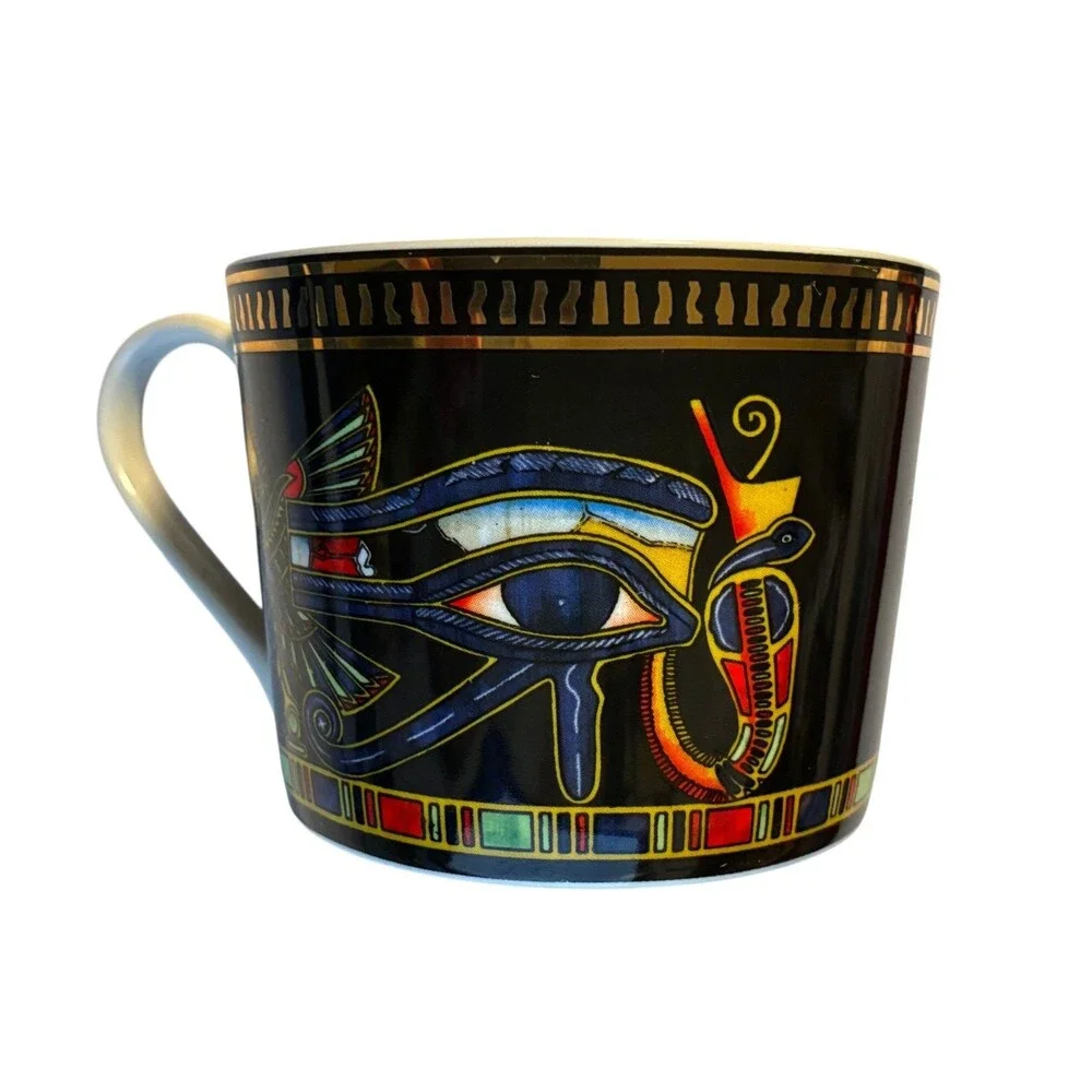 The Play Agency King Tut Black Eye of Ra Bone China Cup & Saucer